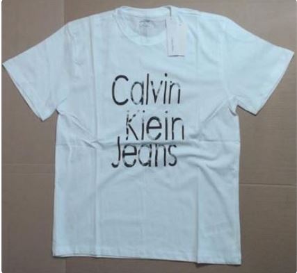 CL001 Calvin Klein Jeans Womens White T-Shirt
