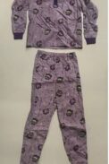 CL003 Cherokee Girls 100% Cotton 2 Pieces Pajama Set purple